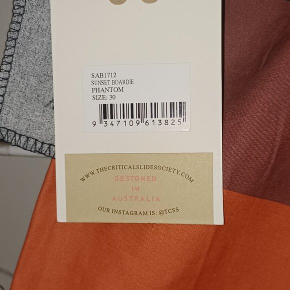 Critical Slide Society Men's Beach Shorts- Sunset Boardie - Phantom - Picture 3 of 4